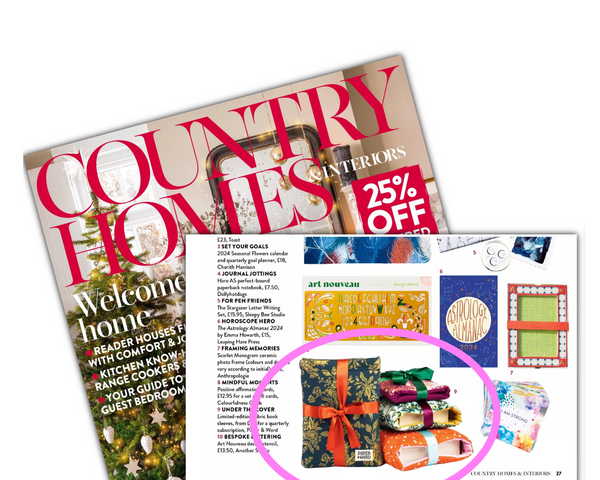 PAPER + WORD COUNTRY HOMES AND INTERIORS MAGAZINE FEATURE