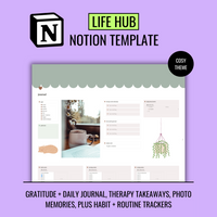 Complete life hub Notion template