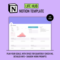 Complete life hub Notion template