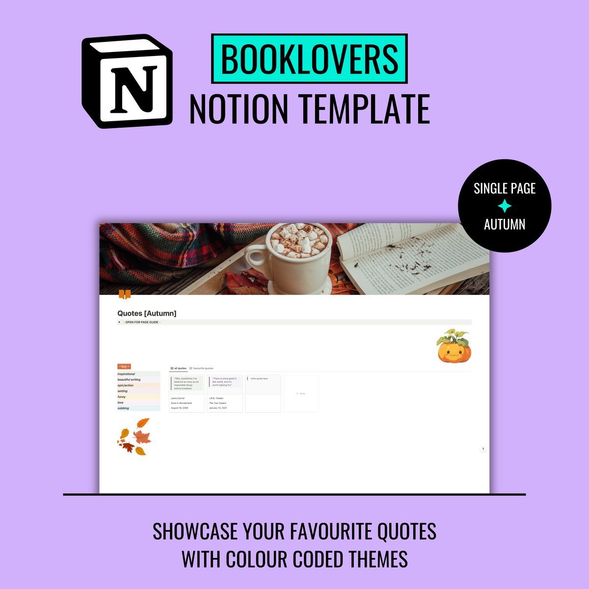 Quotes Notion template