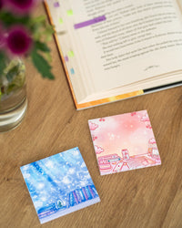 Reading room sticky notes