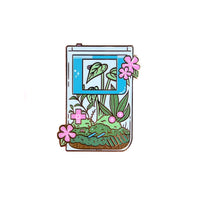 Terrarium game enamel pin