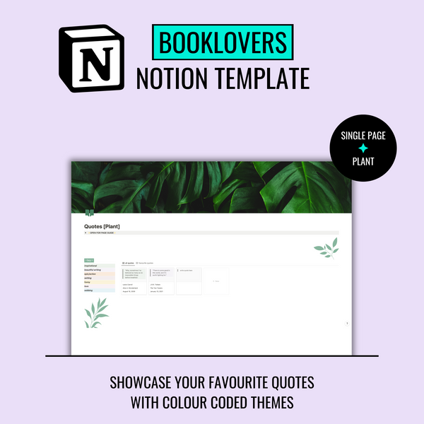 Quotes Notion template