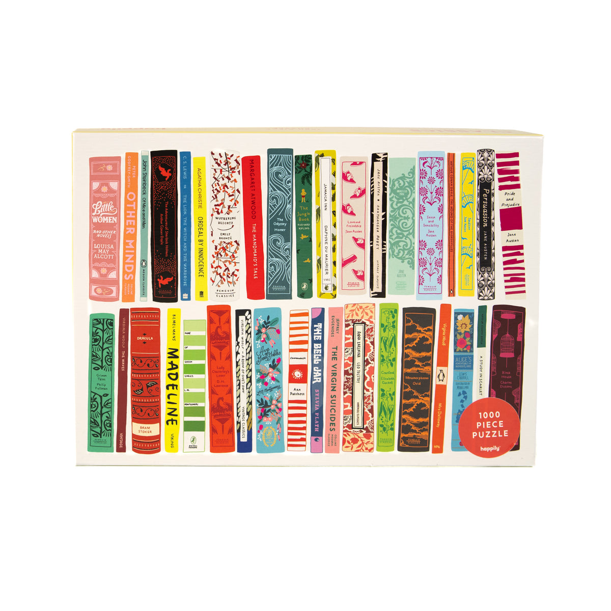 Book spine jigsaw puzzle