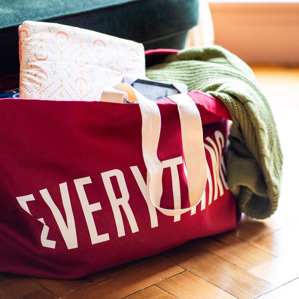 Everything bag - burgundy