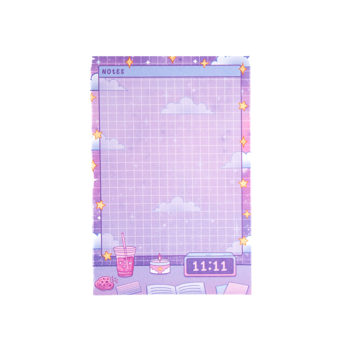 Lofi study night notepad