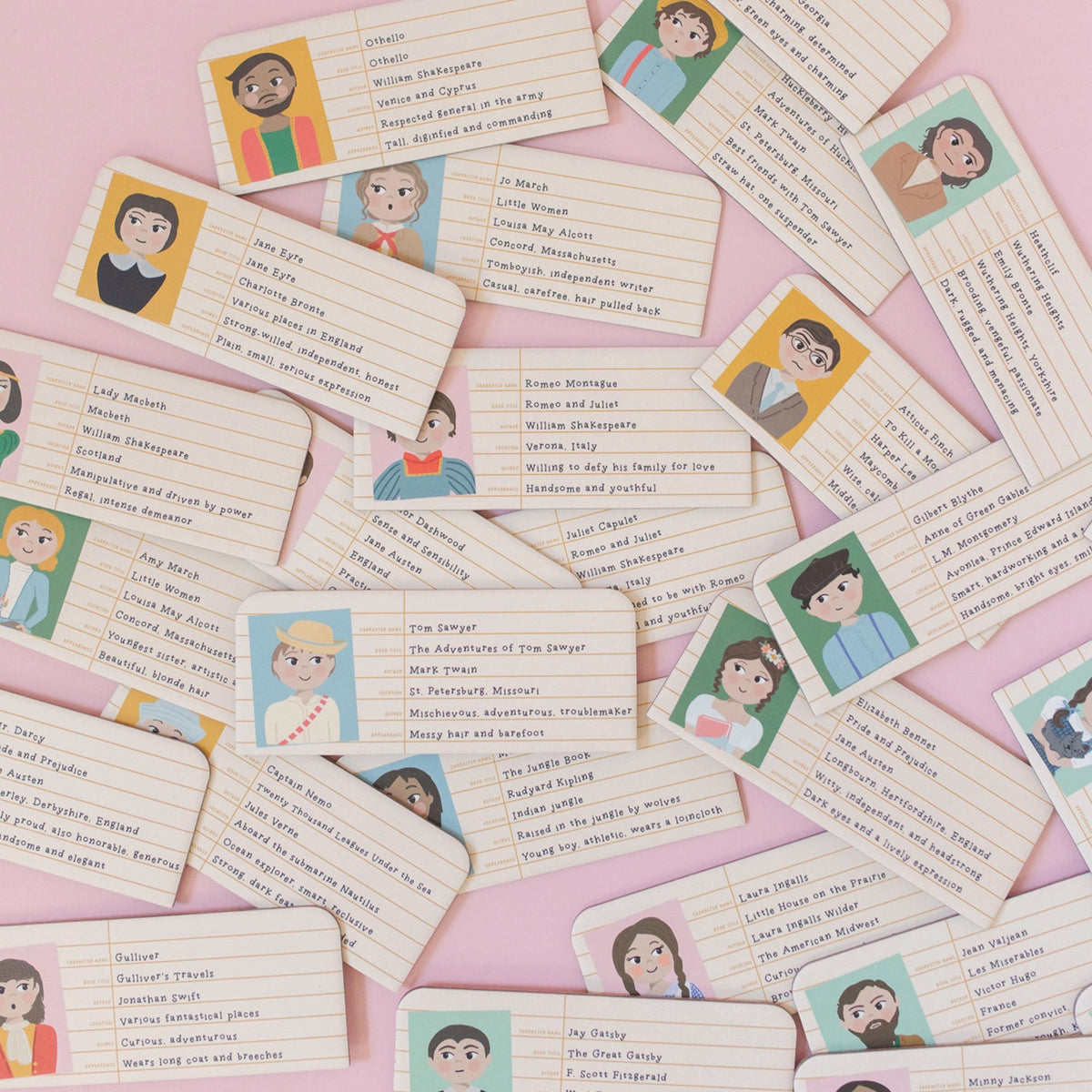 Literary who's who game