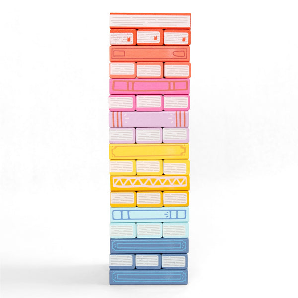 Tumbling book stack game