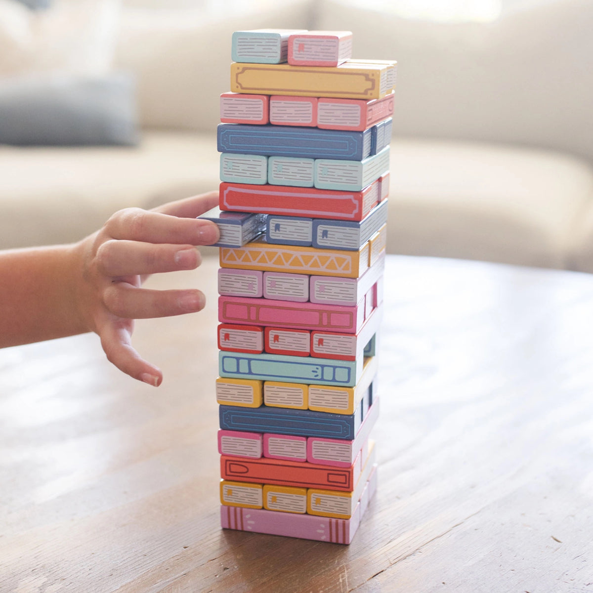 Tumbling book stack game