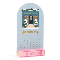Book lover's 2026 mini desk calendar