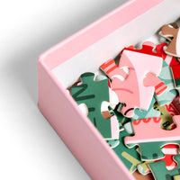 Christmas bookshelf jigsaw puzzle