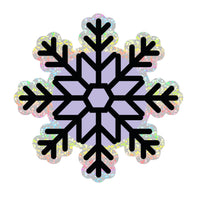 Snowflake glitter sticker