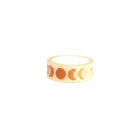 Boho moon phase gold washi tape