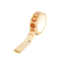 Boho moon phase gold washi tape