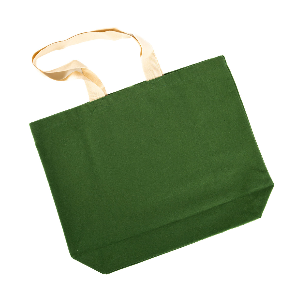 Books and snacks tote - green