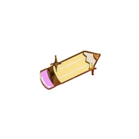Tiny pencil enamel pin