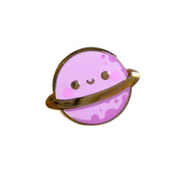 Tiny planet enamel pin