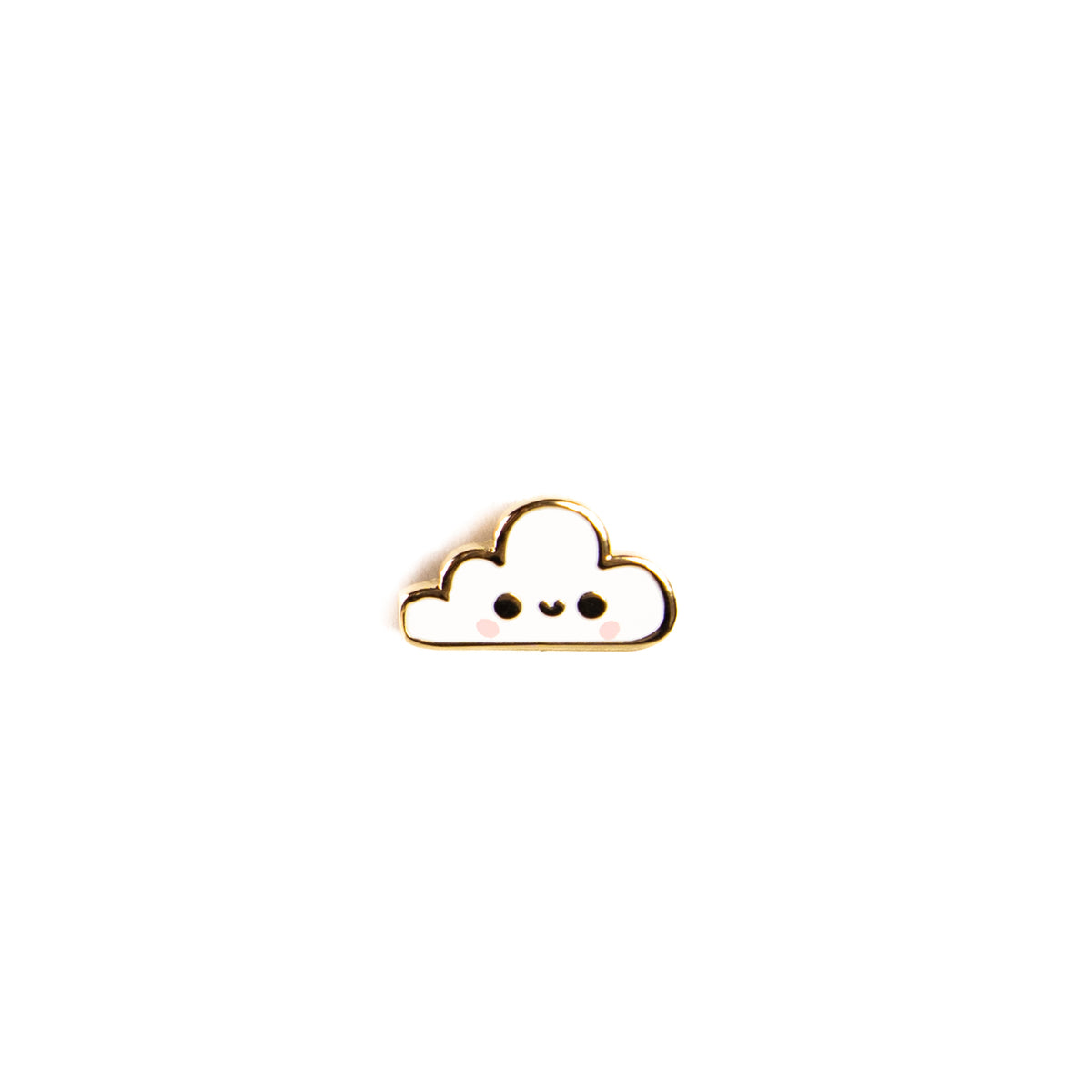Tiny cloud enamel pin