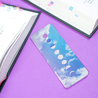 Pastel moon phase bookmark