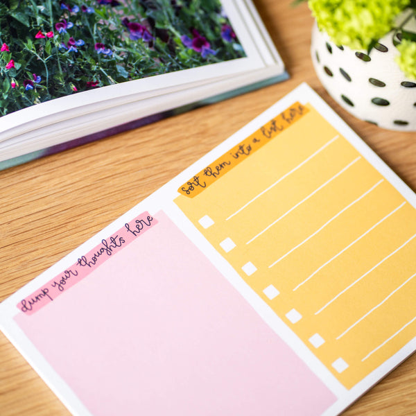 Thought dump list pad