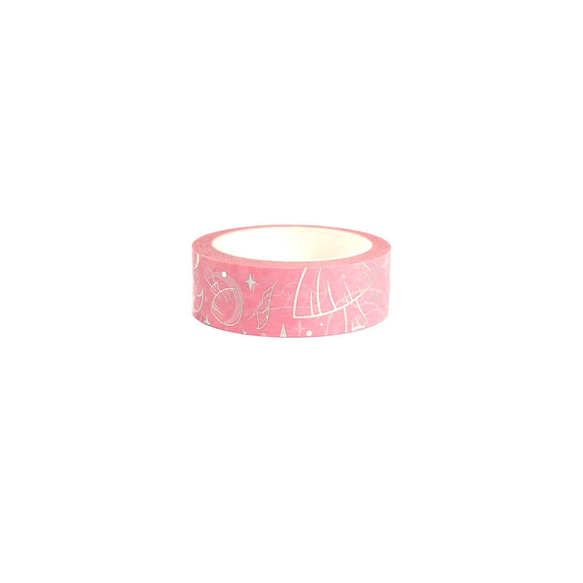 Witchy pink holographic washi tape