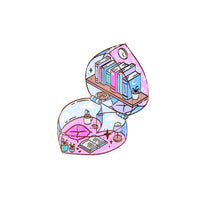 Pocket library enamel pin