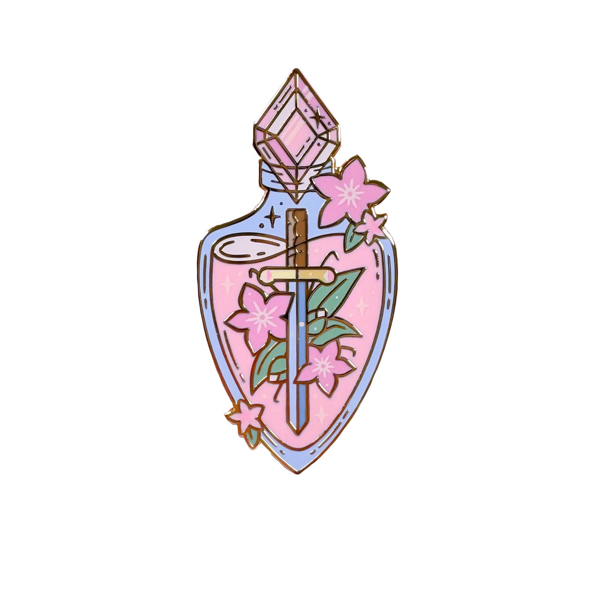 Fantasy sword enamel pin