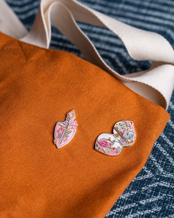 Fantasy sword enamel pin