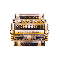 Magical Bookstack Sticker - Mini Black