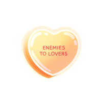 Enemies to Lovers Candy Heart Sticker