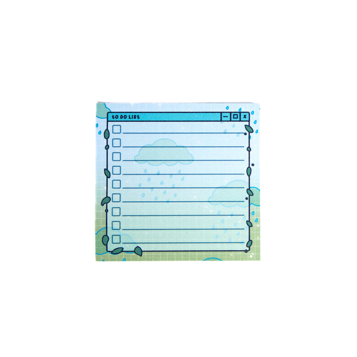 Rainy day sticky notes