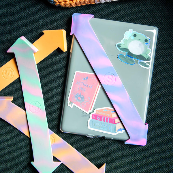 Book stack holographic sticker