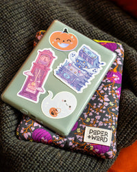 Cute pumpkin holographic sticker