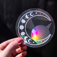 Moon suncatcher window sticker