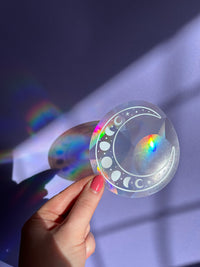 Moon suncatcher window sticker