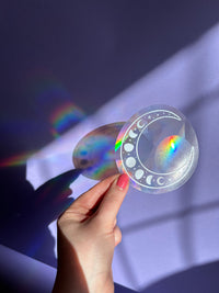 Moon suncatcher window sticker