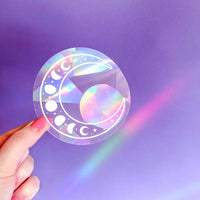 Moon suncatcher window sticker
