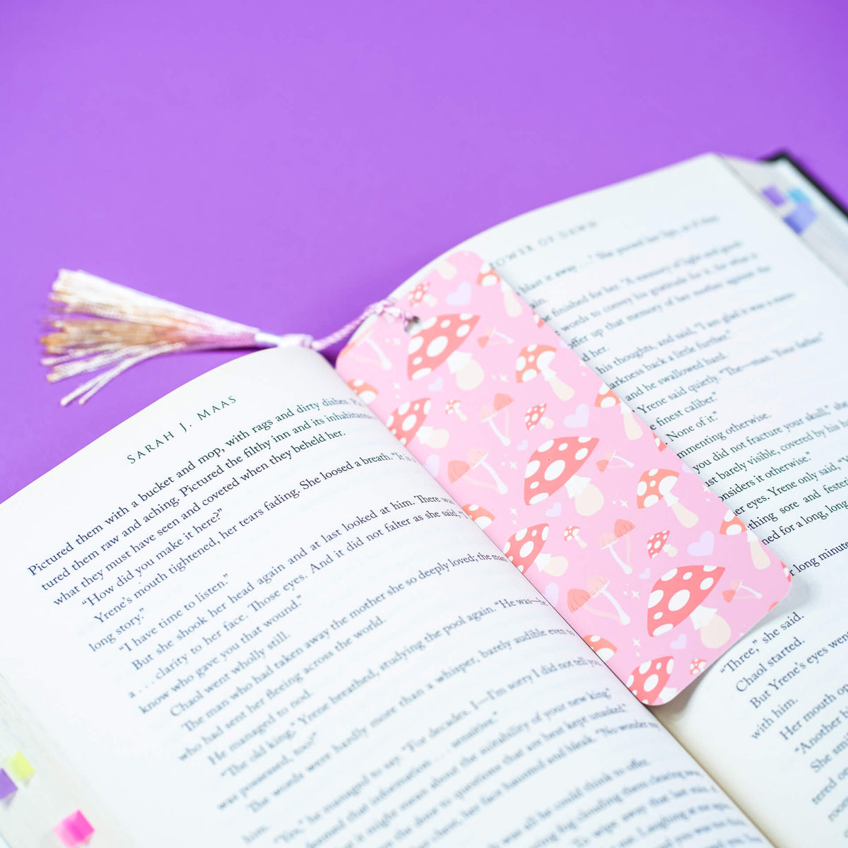 Toadstool tassel bookmark