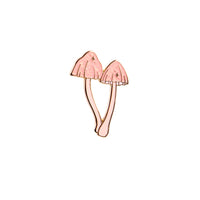Mushroom pair enamel pin