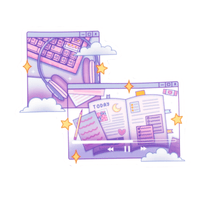 Lofi study night sticker