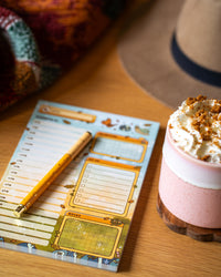 Forest finds hourly schedule planner pad