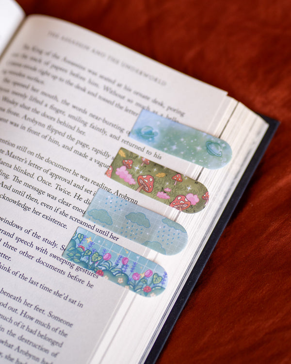 Book page tabs - green