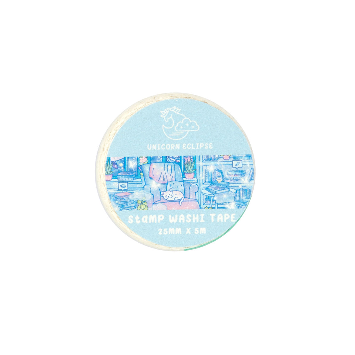 Reading room stamp washi tape