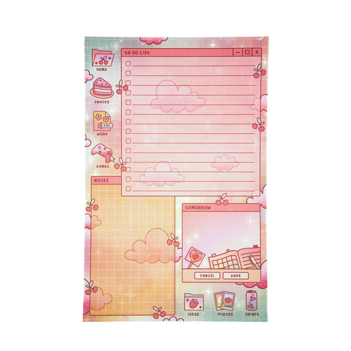 Study break daily planner pad