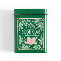 Book Club Ice Breakers Game - Deck of Cards + Storage Tin
