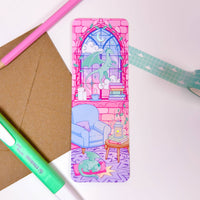 B GRADE | Library Window Holographic Foiled Bookmark – Limited Edition - Fantasy Bookish Bookmark