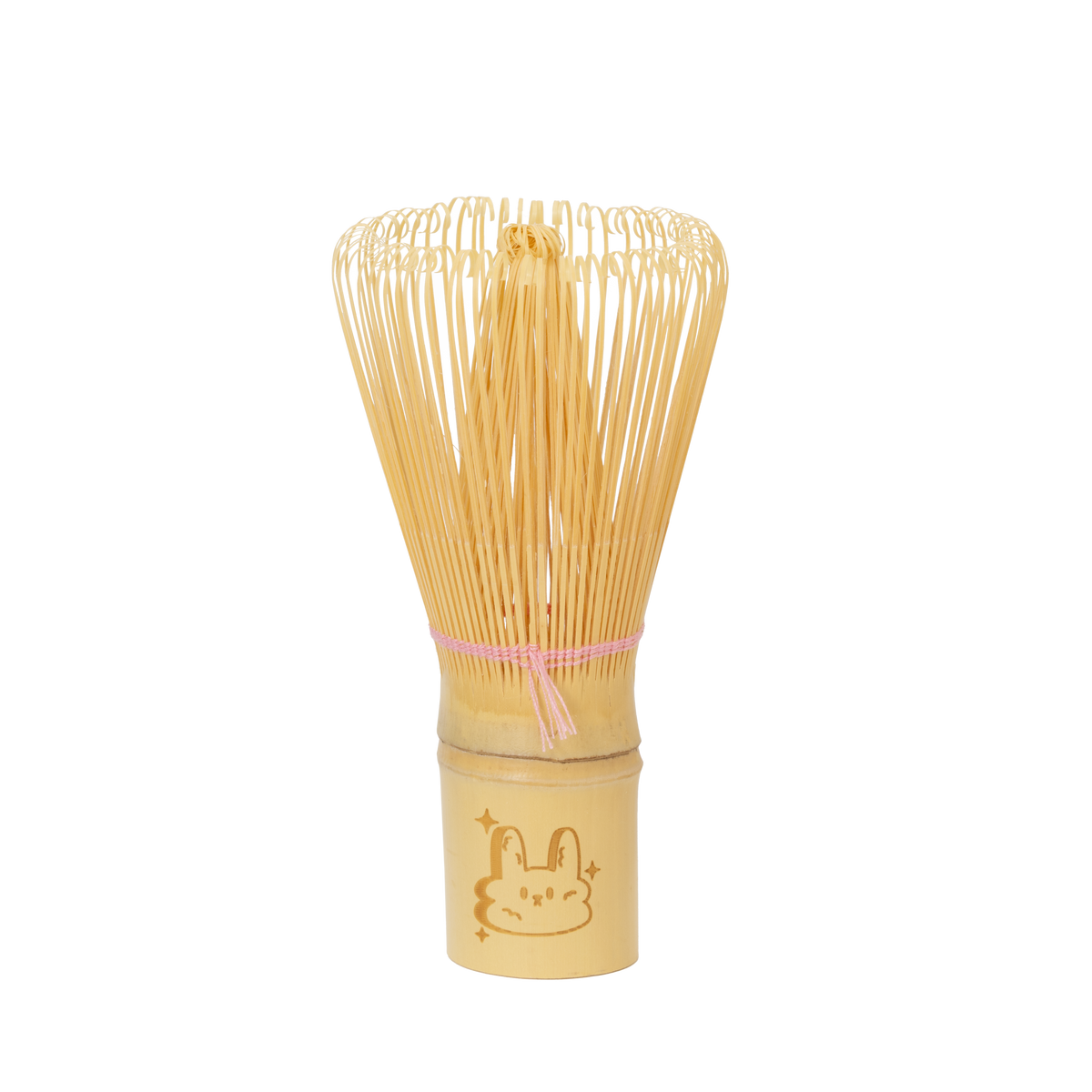 Bamboo Matcha Whisk with Bunny Engraving