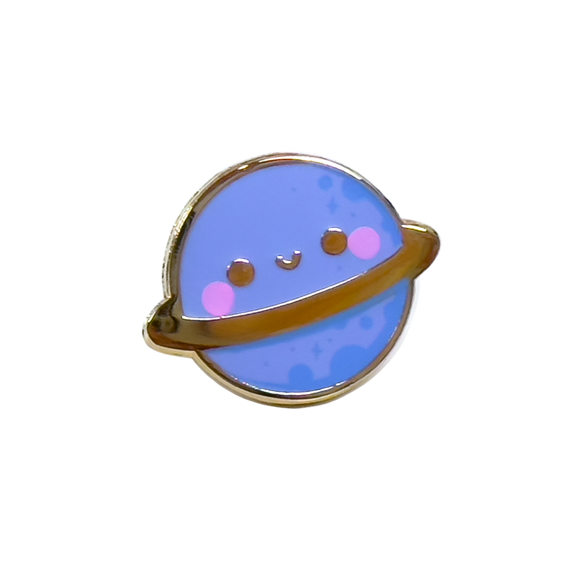Kawaii Blue Planet Mini Enamel Pin