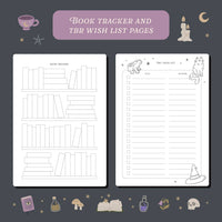 Whimsy Witch Reading Journal – 50 Book Review Notebook