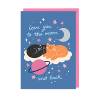 Unique Valentine's Day Card "Love you to the Moon & Back"